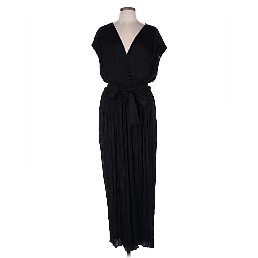 Banana Republic Black Maxi Dress Jumpsuit with Waist Tie